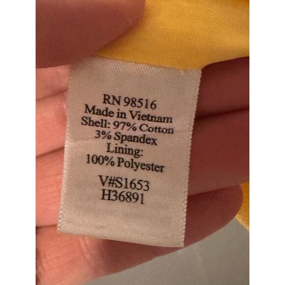 Coldwater Creek Women’s Jacket Career Canary Sun Yellow Large Buttons Size 10p - Picture 8 of 8